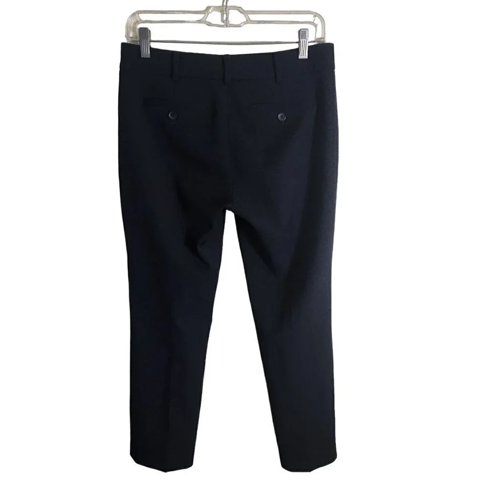 Club Monaco Remi Textured Pants Navy Ankle Size 4